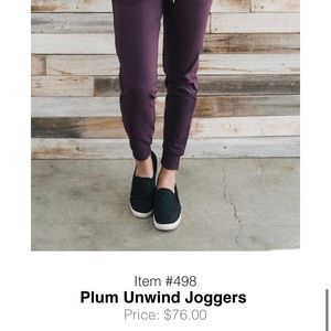 ZYIA Plum Unwind Joggers